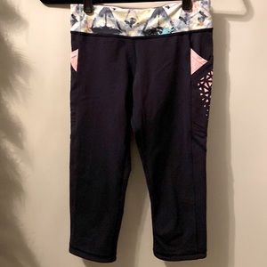 Iviva Girls Cropped Leggings, Sz 14, EUC